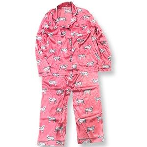 EUC Mary Square Pink Tiger XL Pajamas